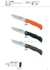 FOX 500 TACTICAL FOLDING KNIVES Fox