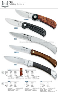 FOX KNIVES FOLDING KNIVES Fox