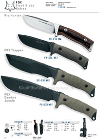 HUNTER TRAPPER COMBAT JUNGLE KNIVES Fox