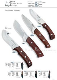 EUROPEAN HUNTER SKINNER KNIVES Fox