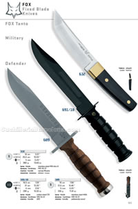 TANTO MILITARY DEFENDER KNIVES Fox