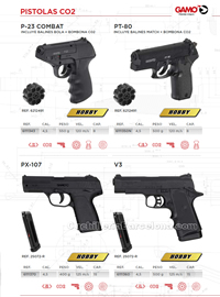 PISTOLS CO2 Gamo