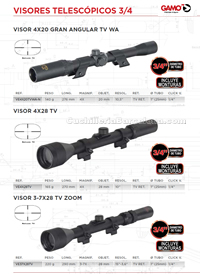 VISORES TELESCOPICOS  Gamo