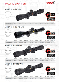 VISORES TELESCOPICOS SPORTER Gamo