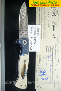 FOLDING KNIFE CRAFSTMAN FEATHER JLNieto