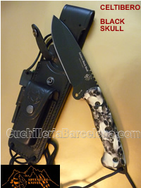 COLTELLI CELTIBERO BLACK SKULL JV CDA