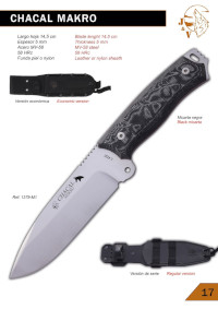 SURVIVAL KNIVES CHACAL MAKRO JV CDA