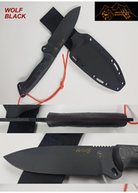 CUCHILLO WOLF  NEGRO KYDEX JV CDA