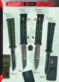 TACTICAL BUTTERFLY KNIVES K25