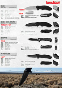 COUTEAUX POCHE CLASH, SHOWTIME, TACTICAL Kershaw