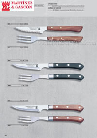 CUCHILLO Y TENEDOR MESA Martinez Gascon