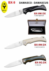 BX-9 DAMASCUS POCHETKNIVES Muela