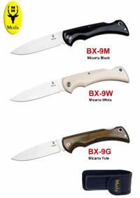 BX-9M BX-9G BX-9W POCKET KNIVES Muela