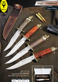 HUNTING KNIVES WOLF WILD BOAR Muela