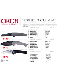 COUTEAUX POCHE EDC ROBERT CARTER SERIES Ontario