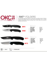 COUTEAUX POCHE EDC RAT FOLDERS Ontario