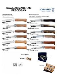 PRECIOUS WOOD POCKETKNIVES Opinel