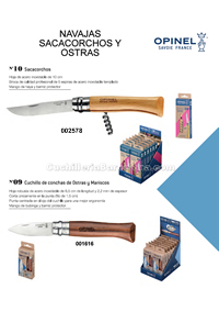 COUTEAUX POCHE HUITRES ET TIRE-BOUCHONS Opinel