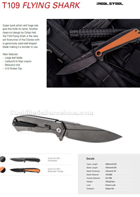 NAVAJAS TACTICAS T109 FLYING SHARK RealSteel