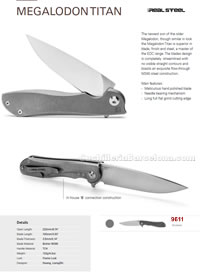 COUTEAUX POCHE EDC MEGALODONTITAN RealSteel