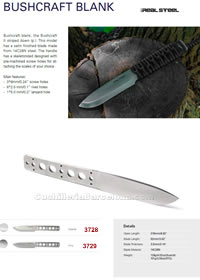 COUTEAUX DE CHASSE BUSHCRAFT BLANK RealSteel