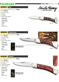 UNCLE HENRY KNIVES Schrade