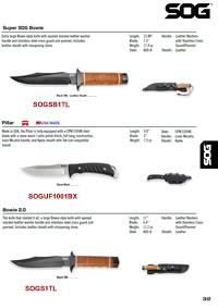SUPER BOWIE PILLAR KNIVES SOG