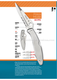 COUTEAUX POCHE TACTIQUE POLICE MODEL Spyderco