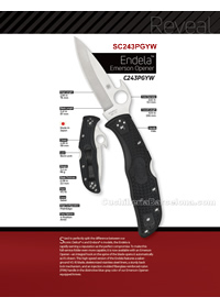 COUTEAUX POCHE ENDELA EMERSON Spyderco