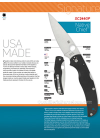 NAVALLES TACTIQUES NATIVE CHIEF Spyderco