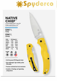 NAVALHAS NATIVE CHIEF MAGNACUT Spyderco