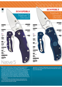 COUTEAUX POCHE TACTIQUE NATIVE 5 Spyderco