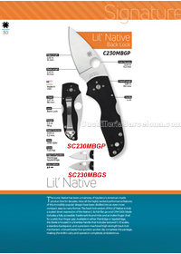 COUTEAUX POCHE TACTIQUE LIL NATIVE Spyderco