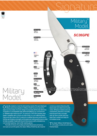 TAKTISCHE KLAPPMESSER MILITARY MODEL  Spyderco