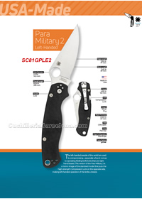 NAVALLES TACTIQUES PARA MILITARY 2 Spyderco