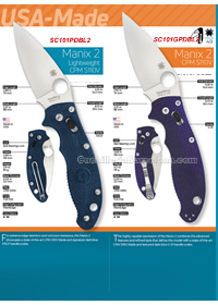 COUTEAUX POCHE TACTIQUE MANIX 2 Spyderco