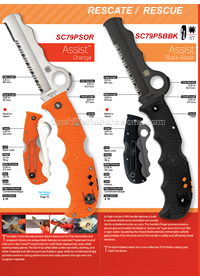 COUTEAUX POCHE SAUVETAGE ASSIST Spyderco