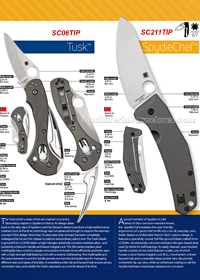 COUTEAUX POCHE DE PECHE TUSK SPYDIECHE Spyderco