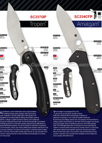 NAVALLES TACTIQUES TROPEN, AMALGAM Spyderco