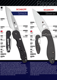 SMOCK, SLIVERAX TACTICAL FOLDING KNIVES Spyderco