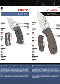 NAVAJAS TACTICAS MCBEE, TECHNO 2 Spyderco