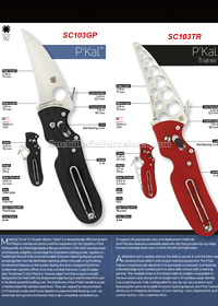 NAVALLES TACTIQUES PKAL Spyderco