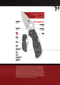 TACTICAL FOLDING KNIVES CHAPARRAL Spyderco