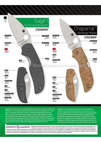 SAGE CHAPARRAL POCKETKNIVES Spyderco