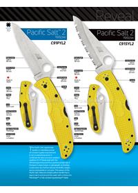 COTEAUX POCHE PACIFIC SALT 2 YELLOW Spyderco