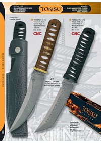 DAMASCUS STEEL KNIVES TOKISU