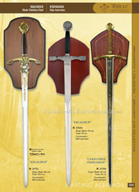 EXCALIBUR & KNIGHTS TEMPLAR SWORDS Tole10