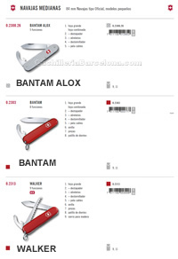 MEDIUM POCKET KNIVES BANTAM WALKER Victorinox