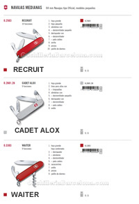 FACAS DE BOLSO RECRUIT CADET WAITER Victorinox