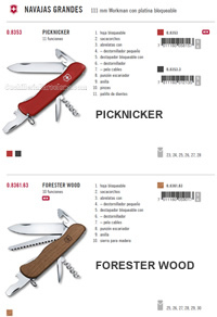 NAVAJAS MULTIUSOS PICKNICKER FORESTER W Victorinox